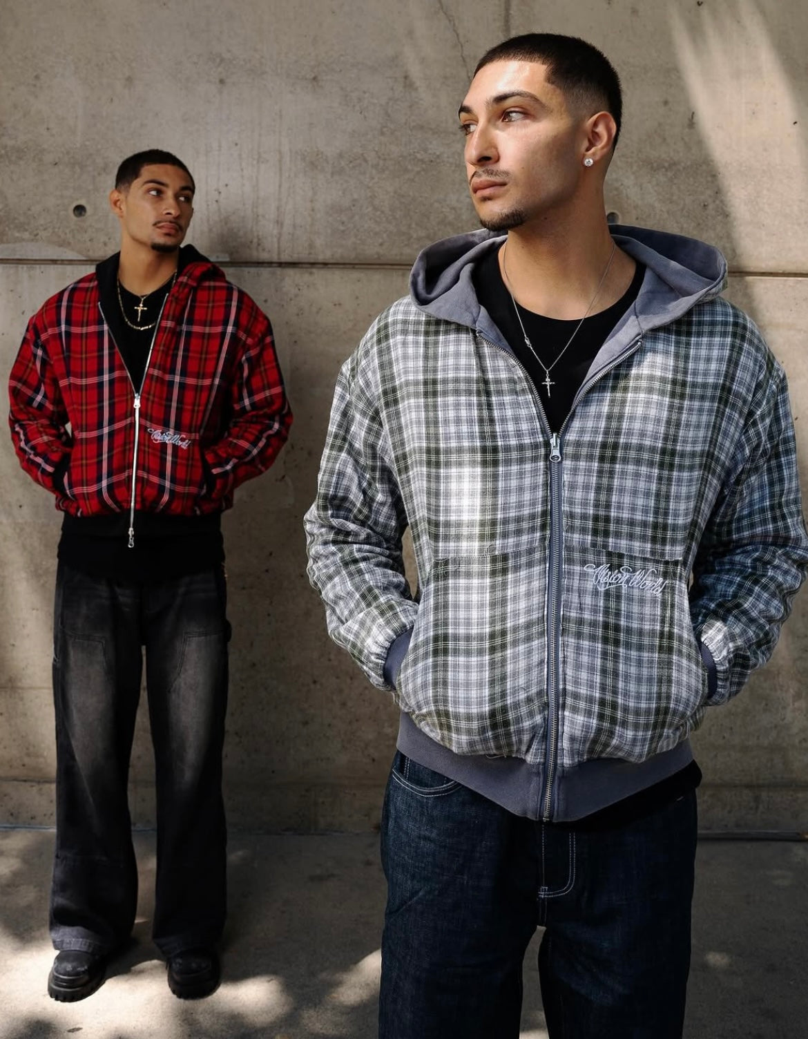 LIGHT GREY/GREY 2-SIDED ZIPPER UNISEX