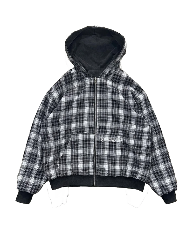 GREY/BLACK 2-SIDED ZIPPER UNISEX